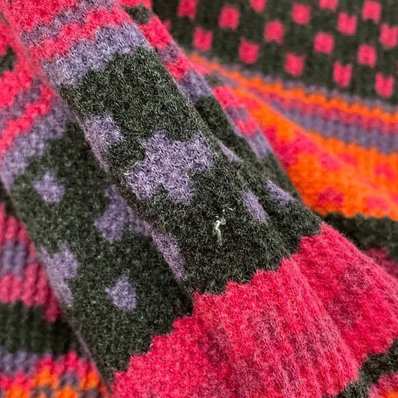 4/$25 Motherhood Maternity Fall Blooms Stripe Top Long Tab Sleeve Thermal Size M - Picture 10 of 12